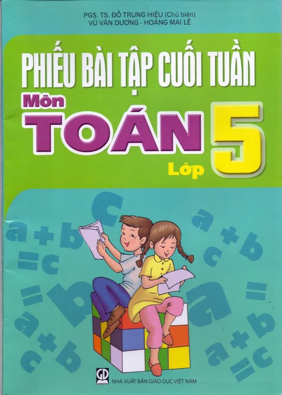 Phiếu bài tập cuối tuần Toán 5