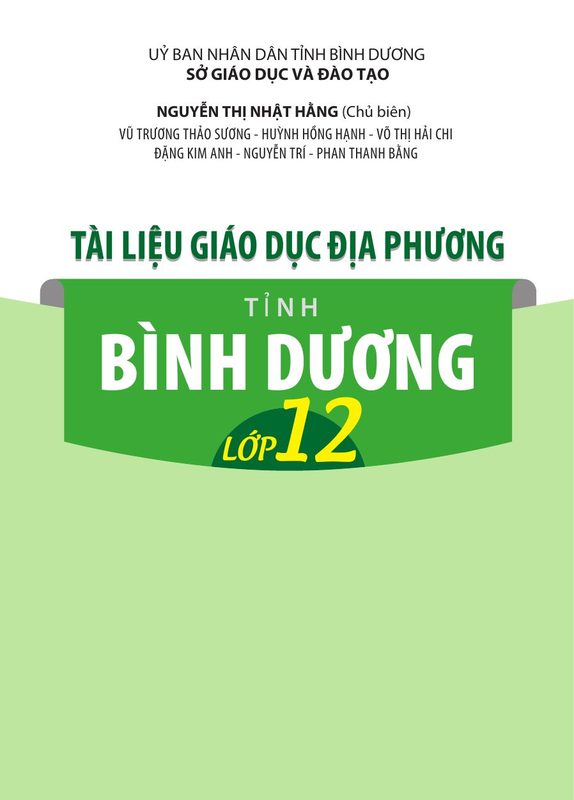Giáo dục địa phương 12 - Bình Dương
