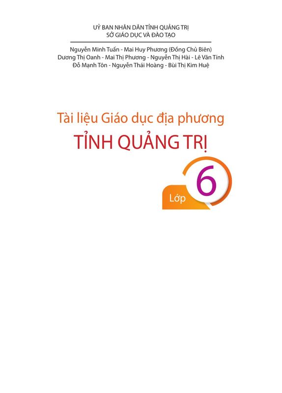 Giáo dục địa phương 6 - Quảng Trị