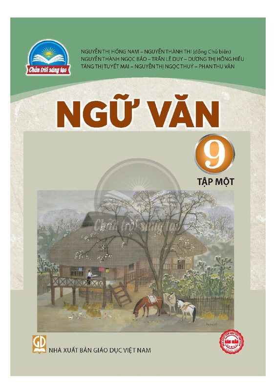 SGK Ngữ văn 9 Tập 1 - Trân trời sáng tạo
