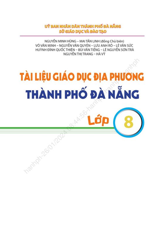 Giáo dục địa phương 8 - Đà Nẵng
