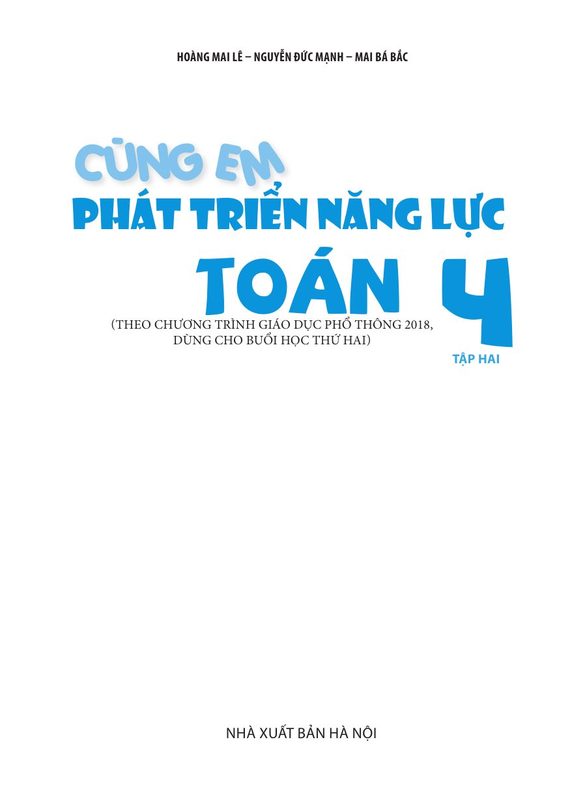 Cùng em Phát Triển Năng Lực - Toan 4 - Tap 2