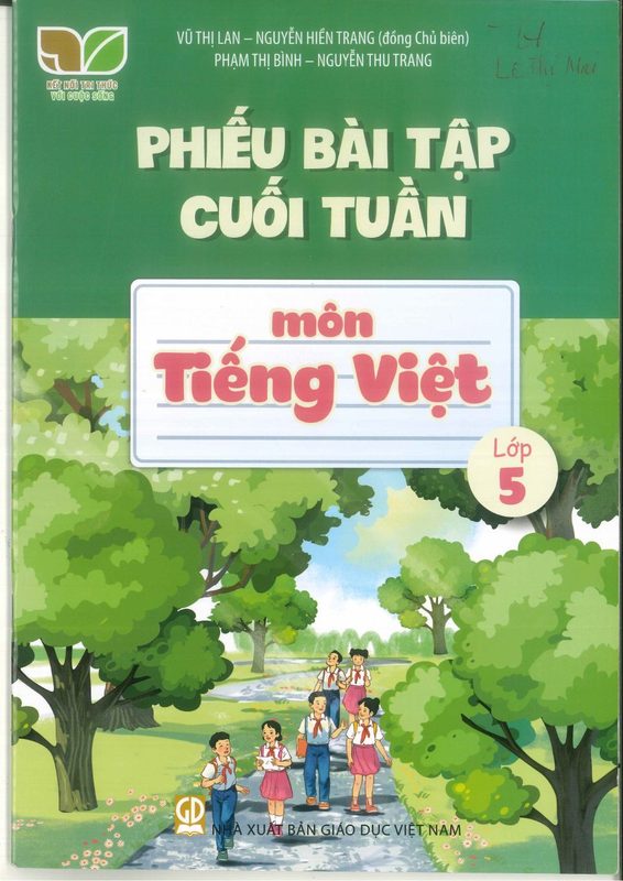 PHIẾU BT CUỐI TUẦN TV 5