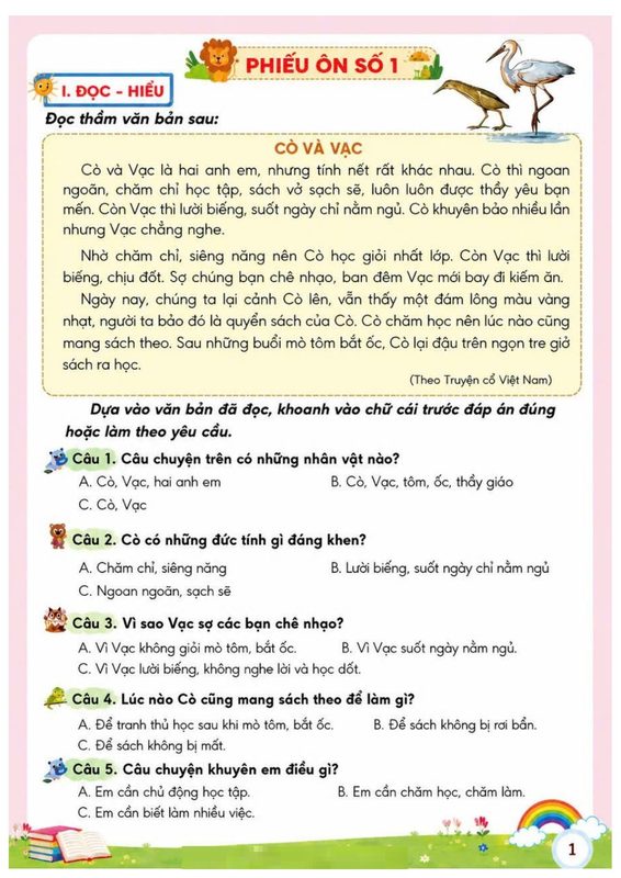 TV2 Đọc hiểu