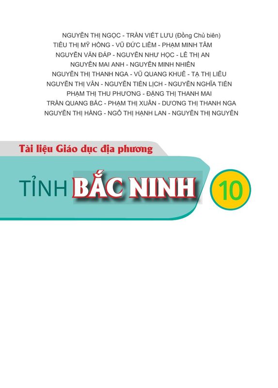 Giáo dục địa phương 10 - Bắc Ninh