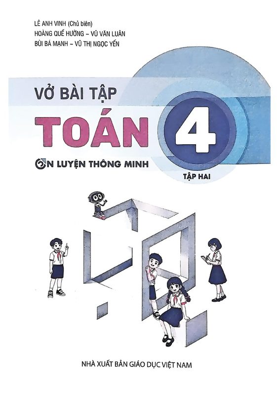 Vở bài tập Toán 4 on luyen thong minh T2
