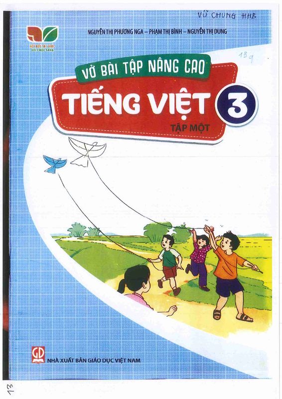 Vở bài tập Nâng cao Tiếng Việt lớp 3 T1