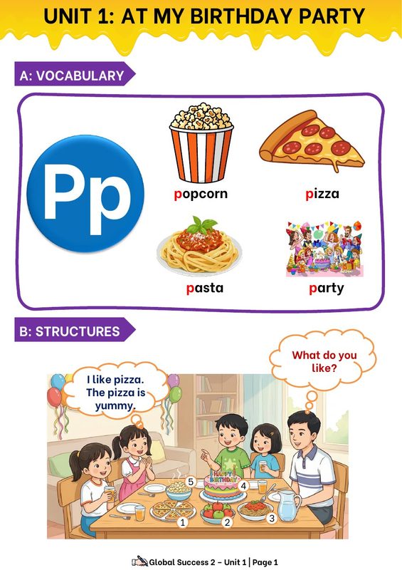 GRADE 2 UNIT 1 GLOBAL SUCCESS NEW 2
