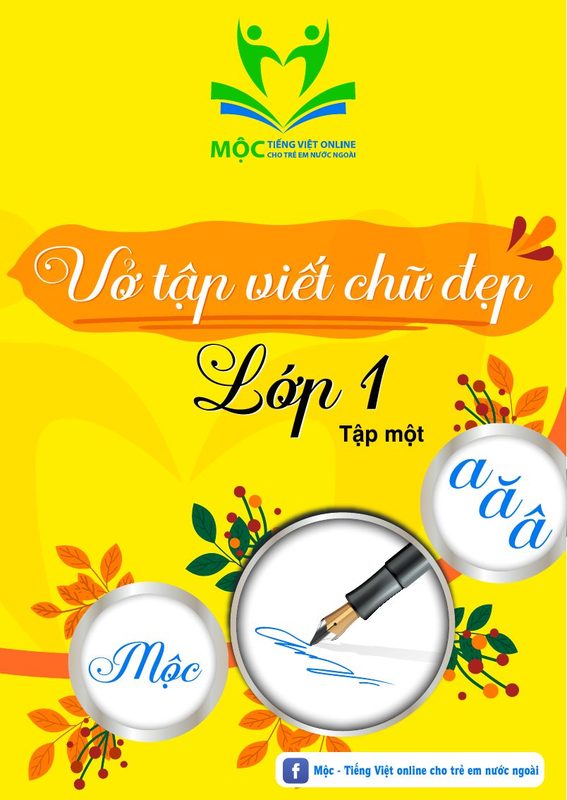 Vở tập viết chữ đẹp lớp 1