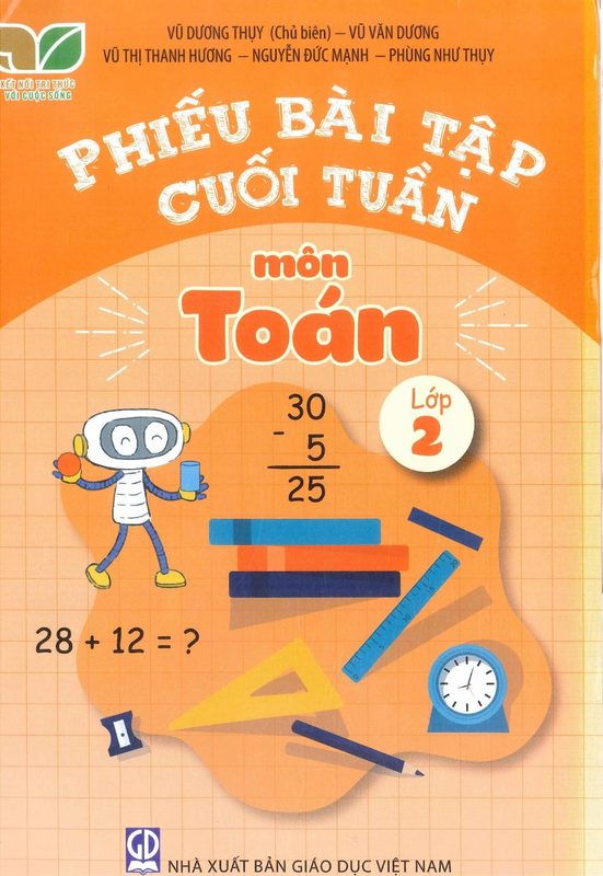 Phiếu bài tập cuối tuần Toán 2