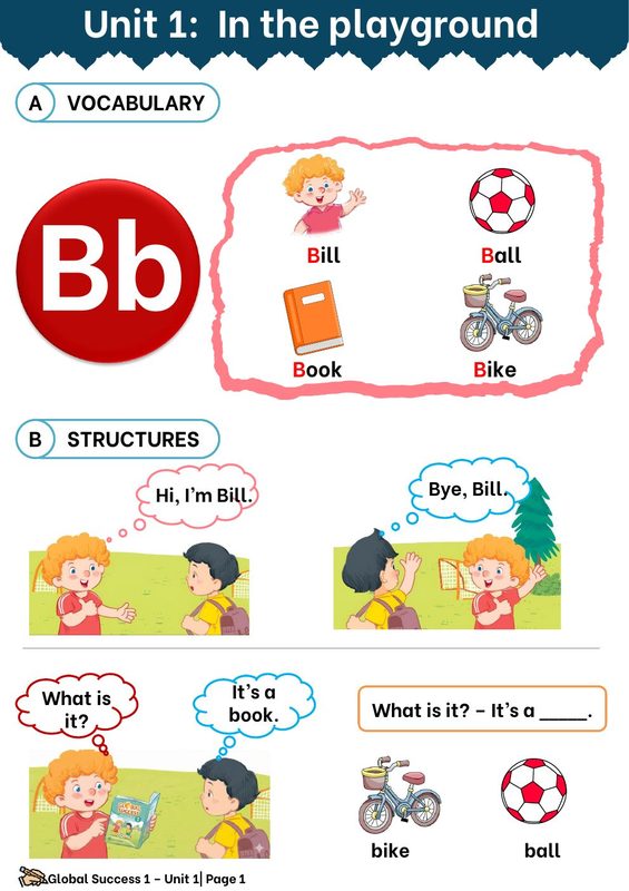 GRADE 1 UNIT 1 GLOBAL SUCCESS NEW 1