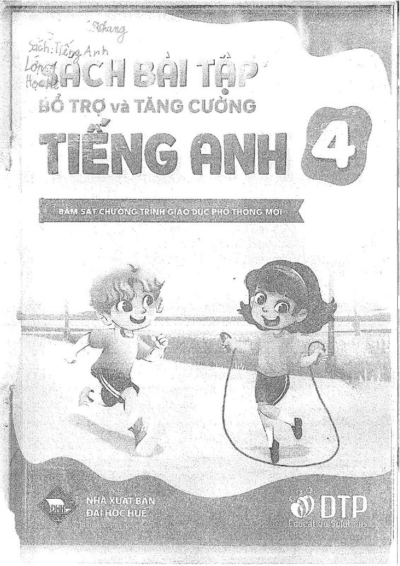 Sách bài tập tiếng anh bài tập lớp 4 chú ý lại các trang khi in