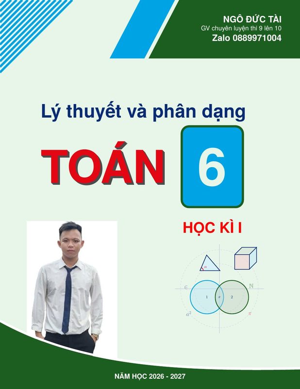 Lý Thuyết Và Phân Dạng Bài Tập Toán 6 Học Ki 1 Ngữ Dục Tài