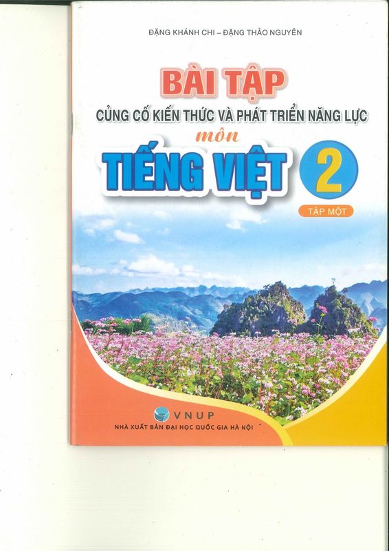 BÀI TẬP CỦNG CỐ KIẾN THỨC VÀ PTNL MÔN TIẾNG VIỆT LỚP 2 TẬP 1