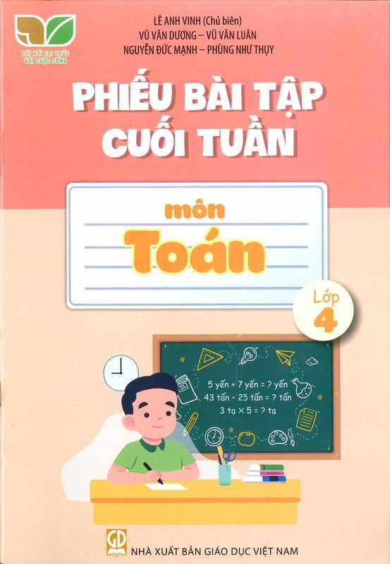 Phiếu bài tập cuối tuần Toán 4