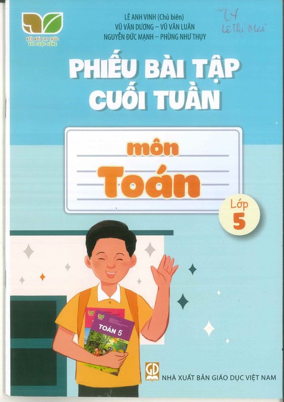 PHIẾU BT CUỐI TUẦN TOÁN 5