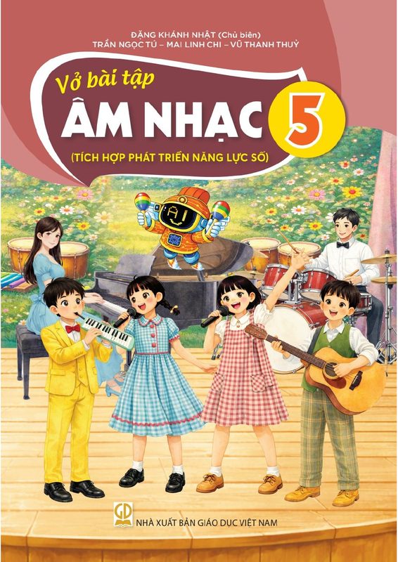 Vở bài tập Âm nhạc 5 - Tích hợp