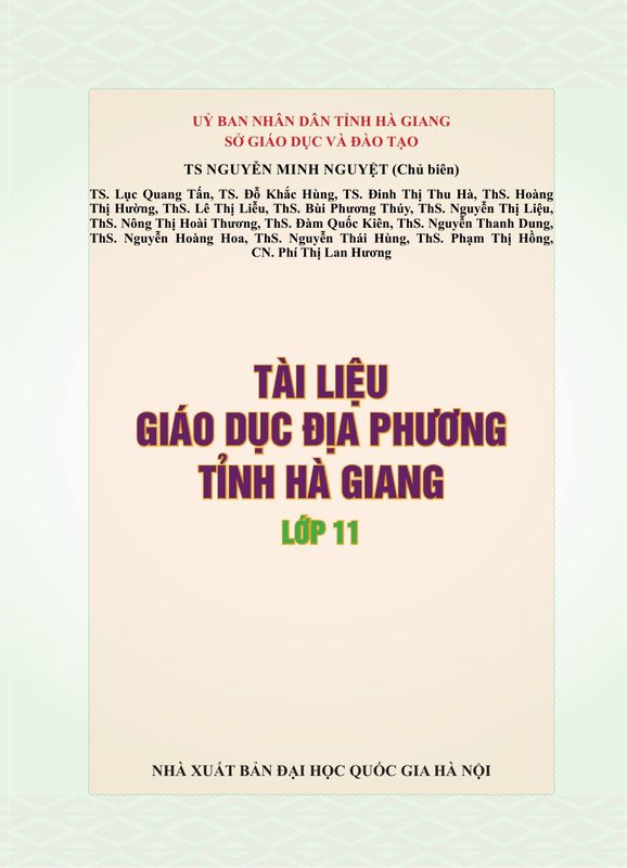 Giáo dục địa phương 11 - Hà Giang