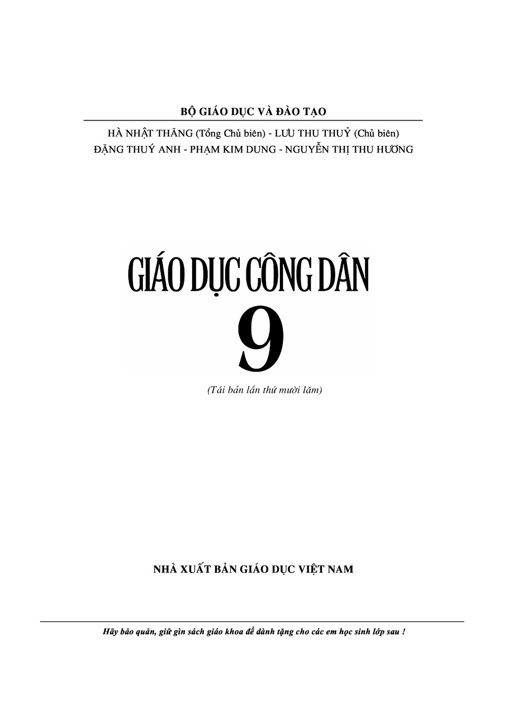 Giáo dục Công dân 9