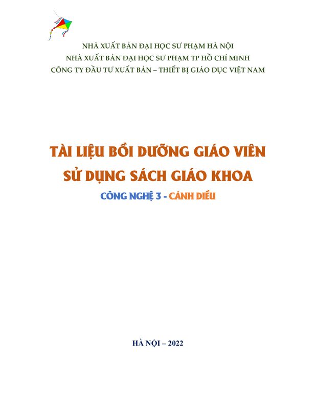 BDGV Công nghệ 3 - Cánh Diều