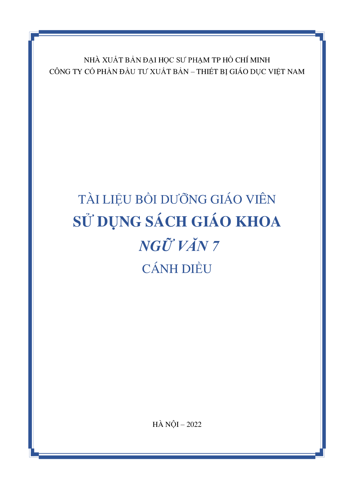 BDGV Ngữ văn 7 - Cánh Diều