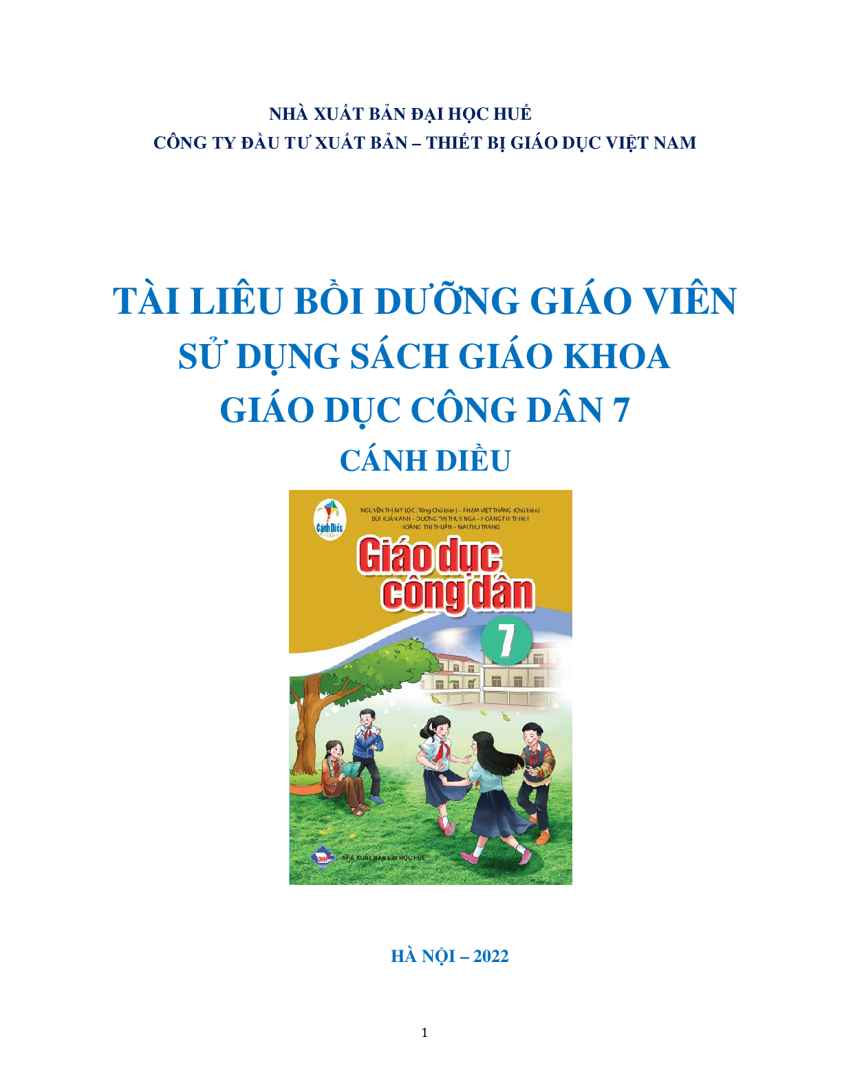 BDGV Giáo dục công dân 7 - Cánh Diều