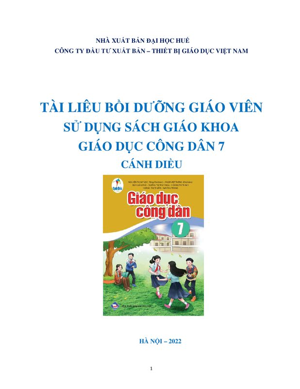 BDGV Giáo dục thể chất 7 - Cánh Diều