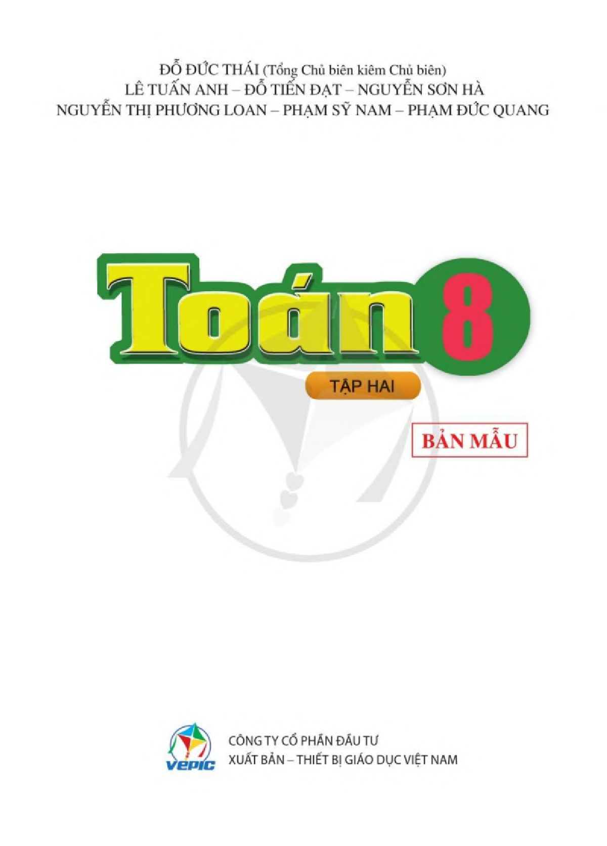 SGK Toán 8 Tập 2 - Cánh Diều
