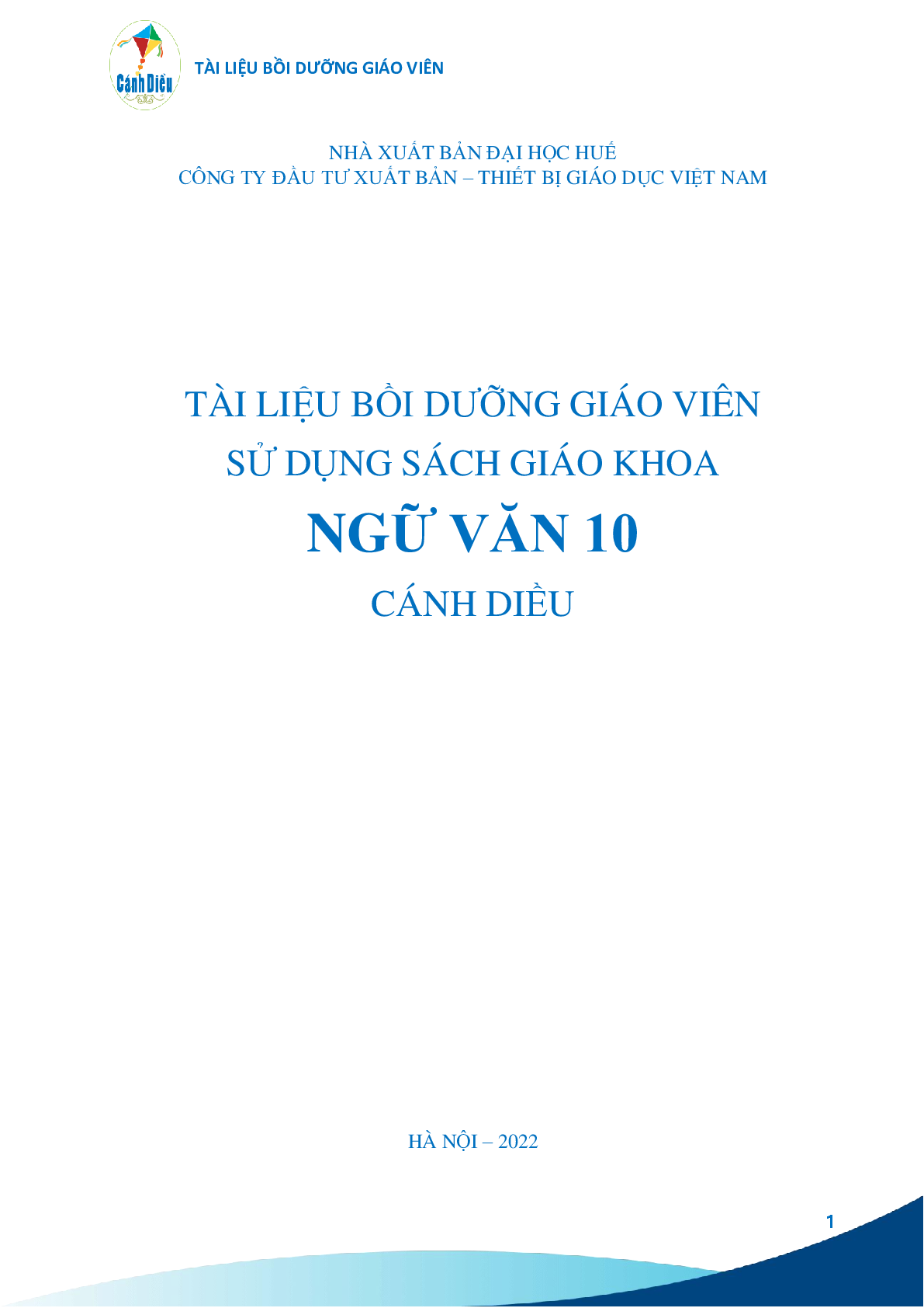 BDGV Ngữ văn 10 - Cánh Diều