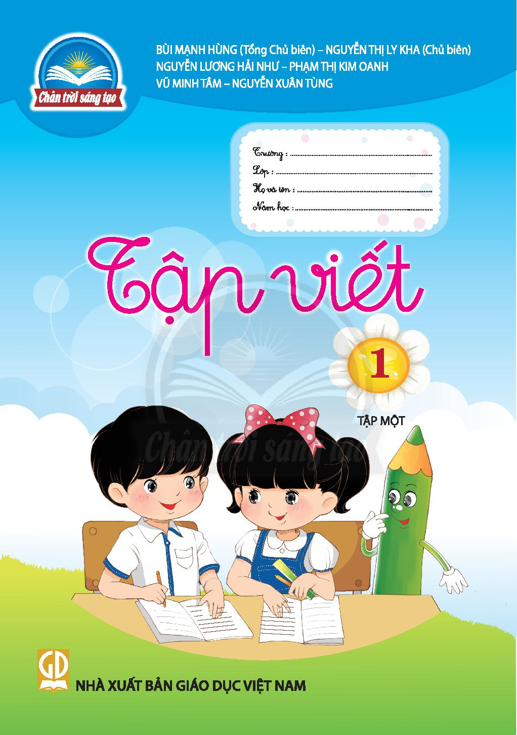 Vở tập viết 1 Tập 1 - Trân trời sáng tạo