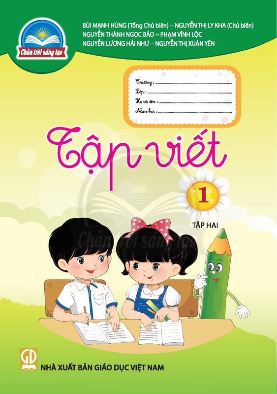 Vở tập viết 1 Tập 2 - Trân trời sáng tạo