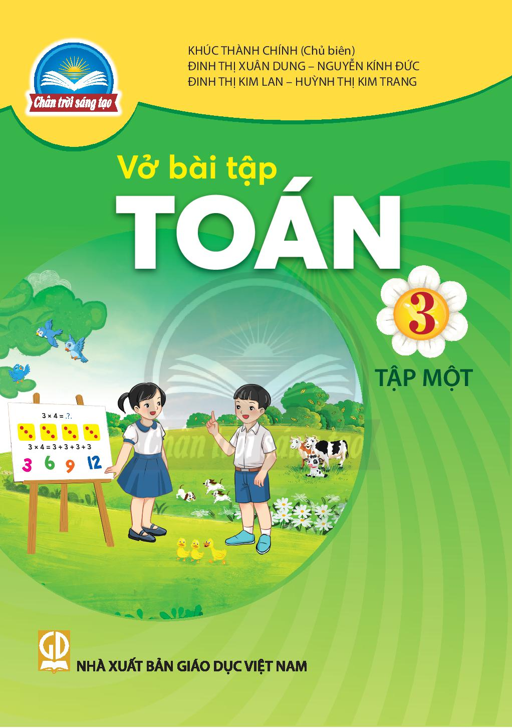 SBT Toán 3 Tập 1 - Trân trời sáng tạo