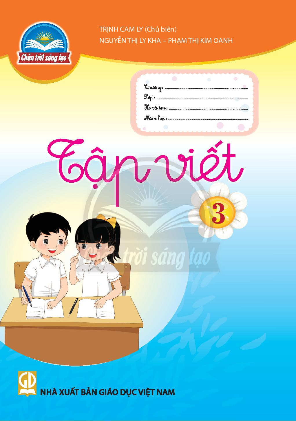 Vở tập viết 3 - Trân trời sáng tạo