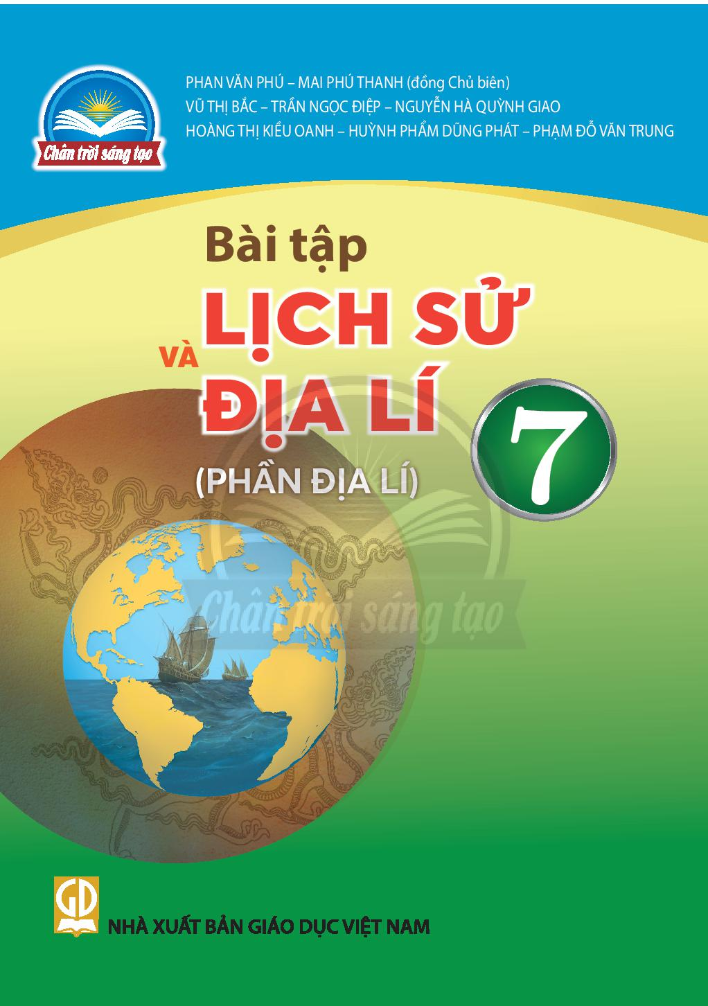 SBT Lịch sử và Địa lí 7 – Phần Địa lí - Trân trời sáng tạo